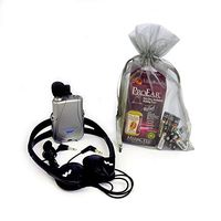 Williams Sound Pocketalker Headphones Earphone. Includes 1/2oz Bottle Miracell, Handy Carrying Bag 10 AAA Energizer Batteries