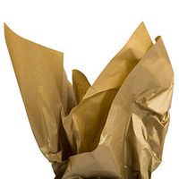 JAM PAPER Tissue Paper - Gold Semi-Metallic - 10 Sheets/Pack