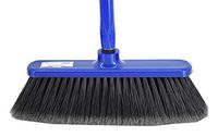 Uniware Angle Broom w/Long Metal Handle, Ideal for All Floors, 47.2 Inches, Made in Turkey (Blue)