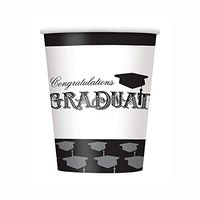 9oz Classic Graduation Party Cups, 8ct