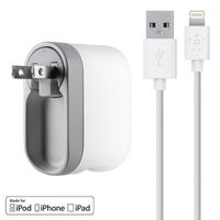 Belkin USB Swivel Home and Wall Charger with Lightning Cable for iPhone, iPad, and iPod