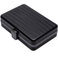 FEI JI Cigar Desktop Humidor Cigar Humidors - Portable Cedarwood Interior Aluminum High Seals Don't Shake The Luggage (Color : D)