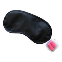 Sleep Solutions Luxury Sleep Mask with Ear Plugs Lightweight Blindfold Blackout Comfortable Night Mask for Nap Relaxation Meditation Eye Mask for Games Surprises Daytime Nighttime Great for Travel or