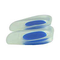 PU Health Fashion Unisex Soft Rubber Gel Pain Heel Spur Cup Insoles Support Shoe Cushion Inserts, 0.2 Pound