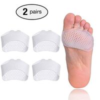 2 Pairs Metatarsal Pads Ball of Foot Cushions, Soft Gel Ball of Foot Pads for Women and Men, Mortons Neuroma Callus Metatarsal Foot Pain Relief Bunion Forefoot Cushioning Relief