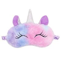 ZTL Cute Animal Eye Mask Soft Plush Sleep Masks for Women Girls Home Sleeping Traveling (Unicorn)