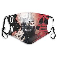 2pcs Ma-sk Anime Tokyo Ghoul Kaneki Ken PM2.5 Non-Medical Dust with Replaceable Filter Elements