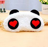 grocerystore Relieve Eye Fatigue Sleeping Calm The Nerves Eye Protection Cover Travel Light Shielding Lovely Cotton Breathable Panda Eye Mask with ice Bags B Style