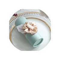 Creative Style Barrel Wedding Paper Candy Boxes Personality Birthday Party Gift Boxr Boxes, Blue,10X4 cm