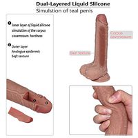 SOIENIE Realistic Dìdlo Huge Large Big 7.5inch Flesh Large Super Long Huge Realistic Silicone-Dîldɔ with Suction Cup Toy for Women and Wife Personal Mǎssage Wand Couple Best for Travel