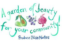 Produce Bliss Notes Watercolor Folding Fruit and Vegetable Cards for Everyone - 50 count (blank inside)
