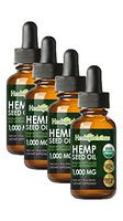 Premium Hemp Oil Extract for Pain Relief, Stress, Keto, Anxiety, Sleep 4000mg - 4 Pack