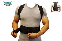 Posture Corrector for Women Men, Shoulder Back Clavicle Support Brace, Thoracic Kyphosis, Shoulder Alignment, Upper Back Pain Relief (S:Waist Length fits 27.5-33.4", Black)