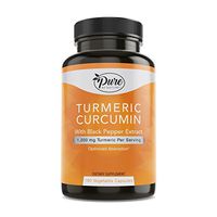 Pure By Nature Turmeric Curcuminoids with Black Pepper Extract 100% Organic, 180 Count