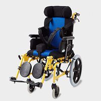 WLG Lightweight Folding Children's Wheelchair Driving Medical, Cerebral Palsy Children's Wheelchair Car Multi-Functi