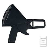 Viktoon Skinfold Caliper Body Fat Professional Skin Thickness Tester in Black