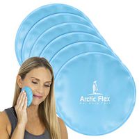 Arctic Flex XL Round Ice Pack - Soft Gel Compression Icepack - Hot and Cold for Headache, Eye Puffiness, Wisdom Teeth, Breastfeeding Relief - Reusable for Kids, Men, Women - Flexible Pad