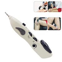 Dr.Lefran Electronic Acupuncture Pen, Rechargeable 3 in 1 Body Meridian Massager Electronic Therapy Acupuncture Pen Point Detector Energy Pulse Massage Back Relief