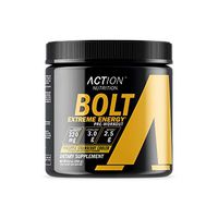 Action Nutrition Bolt Extreme Energy Supplement Drink - Pre Workout Powder to Boost Energy, Focus and Performance - 30 Servings, Pineapple Strawberry Cooler