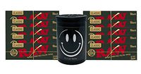 Herb Airtight Container Fresh Kettle with Raw Black Natural Rolling Papers 10 Count DC Crafts Nation- Happy Face