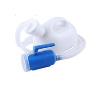 LSY@ Urinal, Men 2000ML Urinal Hospital Urine with Lid Belt Tube Chamber Pot Elderly Portable Urinal Travel Camping Household Car Urinal for Men Urine Collector Paralysis Child Urinal White