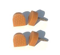 6 Pairs Lady Women Non-Slip Heel Cap Shoe Replacement Heel Tip Replacement Dowels Shoe Repair Tip High Heel Cap Protectors(Beige 10mm x 10mm)