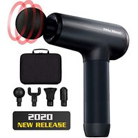 Massage Gun, MicBee Deep Tissue Percussion Massager for Muscle Soreness Pain Relief, Super Quiet Handheld Portable Electric Massager Gun, 6 Adjustable Speeds