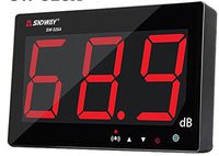 TestHelper Sound Level Meter Tester 30-130db Large Screen LCD Display Wall Hanging Type Decibel Noise Measuring with Alarm (Sound Level Meter)