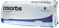 Medline ASORBSLGZ Asorbs Ultra-Soft Plus Briefs, Large (Bag of 12)