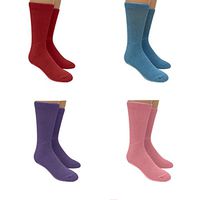 Noble Health Care Diabetic Non Skid Hospital Slipper Socks 4 Pack (Ladies, 9-11)