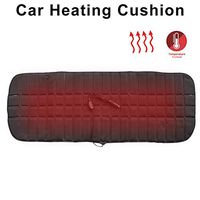 Leiyini 12V Heated Smart Multifunctional Car Seat Heater Heated Cushion Universal GM Rear Heating Cushion Rear Three-seat Backless One-Piece Car Winter Heating Cushion masterwork