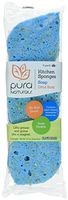Pura Naturals Super Durable Soap Infused Kitchen Sponges, 3 Count per Pack, 2-Pack