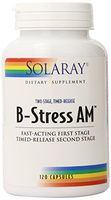 Solaray B Stress AM Two Stage Timed Release Supplement, 120 Count