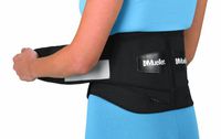 Mueller Adjustable Lumbar Back Brace, Black, Regular, Pack of 2