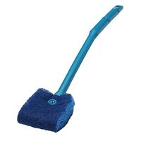 Slendima 15.75" Professional Aquarium Double Side Cleaning Brush,Turtle Fish Tank Cleaner Scraper Washing Tools Blue