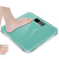 Ultimate Accuracy Digital Analyser Body Fat Bathroom Scales - Ultra Slim Analyser with BF%, Weight,Blue