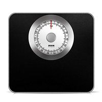 Bathroom scale Professional Mechanical Scale Reliable Read accurately, Stable Metal Platform No Battery Required High Capacity kg, lbs (Black, White)