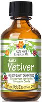 Pure Gold Haitian Vetiver Essential Oil, 100% Natural & Undiluted, 60ml