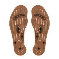 Sinwo Magnetic Massage Shoe Insoles Gel Pad Therapy Acupressure Foot Care Cushion Men/Women Shoe Comfort Pads (A, 6-9)