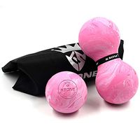 RONG SPORT Massage Myofasical Ball Roller Ball Set Pack of 2 Silica Gel,Yoga Deep Tissue and Muscle Relief Physical Therapy Equipment for Vacation/Gym/Office,G