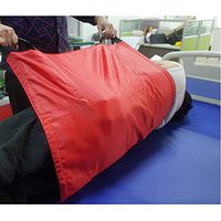Fushida Waterproof & Breathable Transfer Belt, Medical Transfer Pad Use Strong Handles, Adult Protective Underpads Draw Sheet for Lifting Sling Hemiplegic Transfer Pad(FYH299-RED)