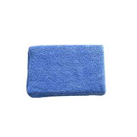 kaaka 1Pc Ultrafine Fiber Wax Sponges Square Car Polish Tool Solid Color Cleaning Pads Multipurpose Household Cleaning Care Microfiber Sponge Blue
