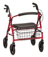 Rollator Red Mighty Mack 500 lb Capacity