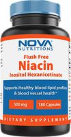 Nova Nutritions Flush Free Niacin Inositol Hexanicotinate 500 mg 180 Capsules