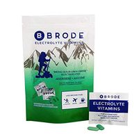 Brode Electrolyte Vitamin - Portable Zero-Sugar Electrolyte Tablets - for Sports, Hangovers, Jetlag, 5 Essential Electrolytes + 9 Vitamins