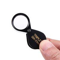 High-Powered Handheld Magnifying Glass with 20 Times The High-Definition Jewelry Jade Identification Fold Portable