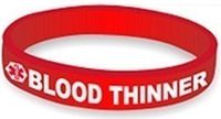Blood THINNER-Silicone Medical Alert Bracelet