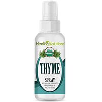 Organic Thyme Spray – Water Infused with Thyme Essential Oil – Certified USDA Organic - 2oz Bottle by Healing Solutions