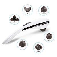 FLEXISPOT Cordless Handheld Back Massager Rechargeable Percussion Massager for Neck Shoulder Feet Calf Leg Full Body Muscle Circulation Pain Relief Car Home Office Use