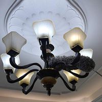 cobud Ladeyi Dust Extra Long Microfiber Duster with Extension Pole Scratch-Resistant Cover, Bendable, Washable, Lint Free Feather Dusters for Cleaning Roof, Ceiling Fan, Windows, Cobwebs Favorable